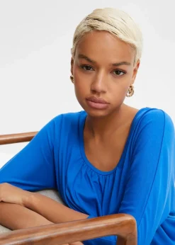 bonprix Shirts & Tops^Oversize-Shirt aus Viskose-Mix arktikblau