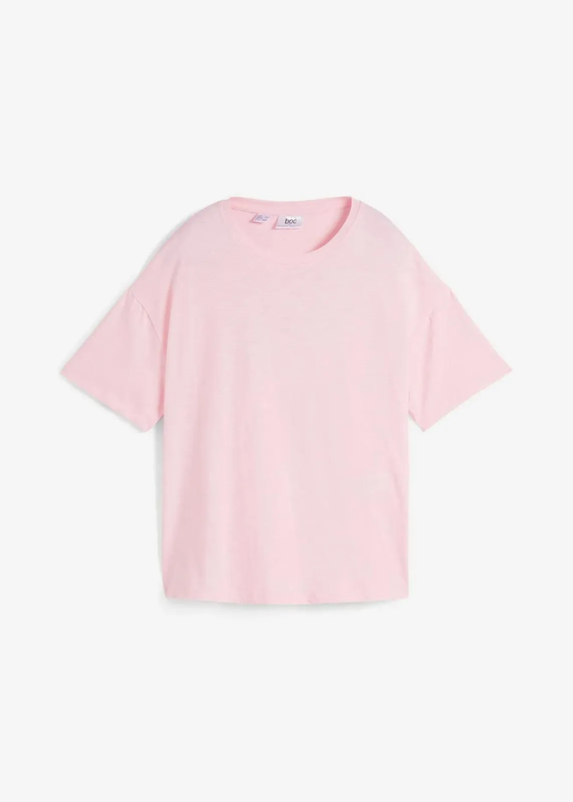 bonprix Nachhaltigere Materialien|Shirts & Tops^Oversize-Shirt mit Druck puderrosa