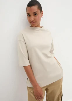 bonprix Shirts & Tops^Oversize-Shirt Shirt aus reiner Bio-Baumwolle kitt