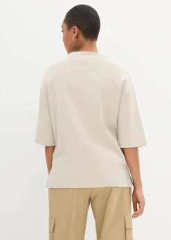 bonprix Shirts & Tops^Oversize-Shirt Shirt aus reiner Bio-Baumwolle kitt
