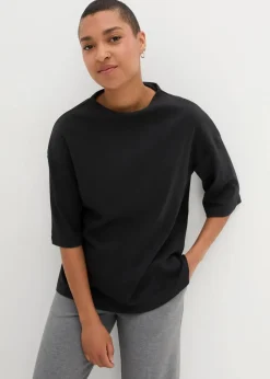 bonprix Shirts & Tops^Oversize-Shirt Shirt aus reiner Bio-Baumwolle schwarz