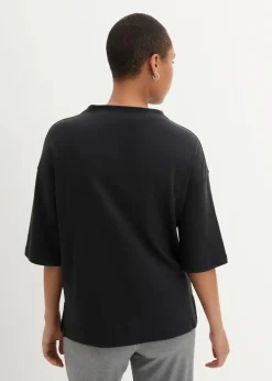 bonprix Shirts & Tops^Oversize-Shirt Shirt aus reiner Bio-Baumwolle schwarz