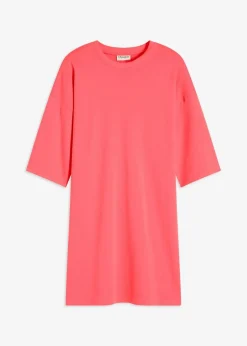 bonprix Bekleidung·Röcke|Bekleidung·Pullover & Strickjacken^Oversize-Shirtkleid aus schwerer Bio-Baumwolle helllachs