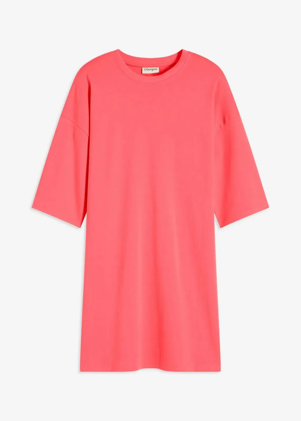 bonprix Bekleidung·Röcke|Bekleidung·Pullover & Strickjacken^Oversize-Shirtkleid aus schwerer Bio-Baumwolle helllachs
