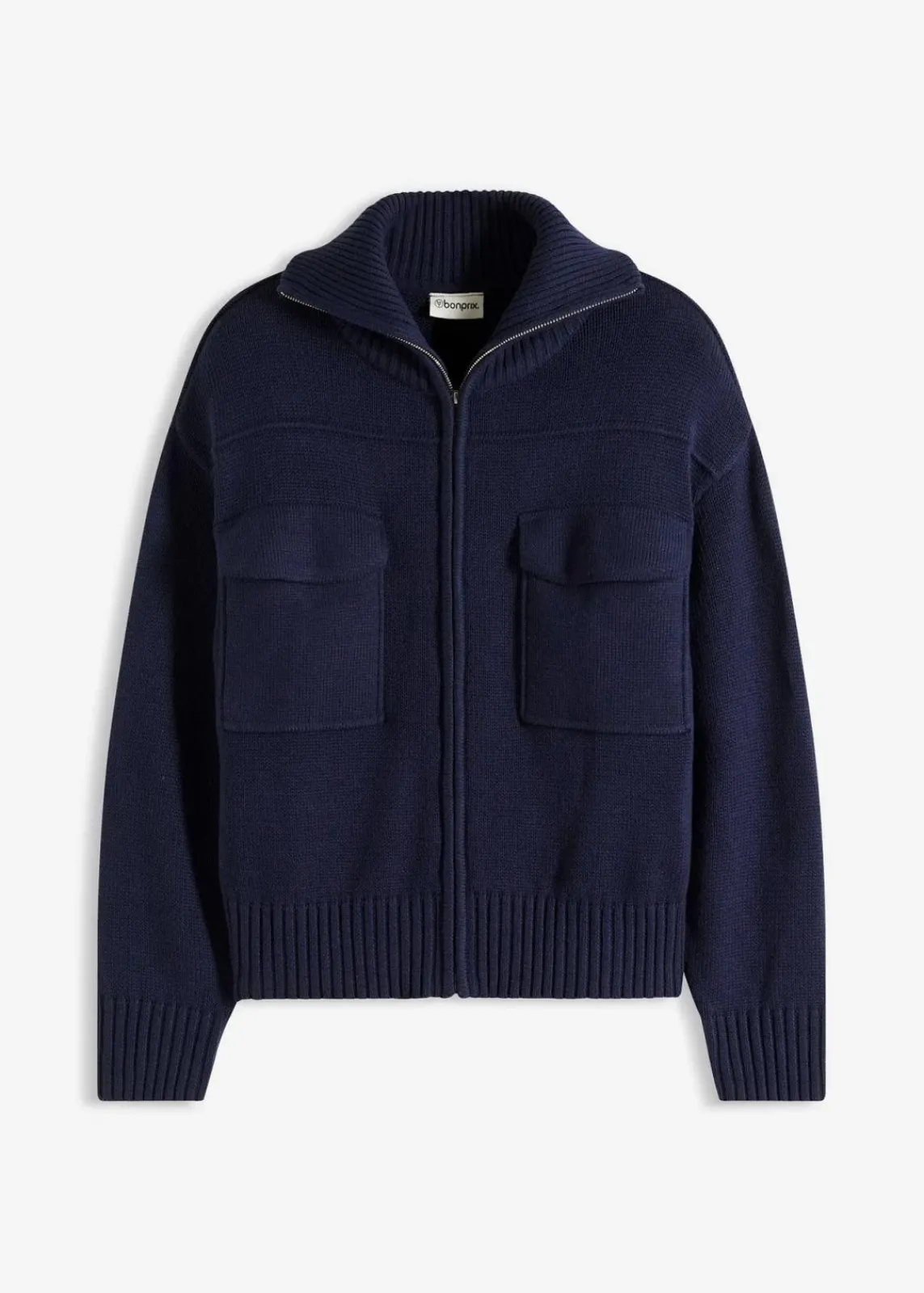 bonprix Bekleidung·Umstandsmode|Pullover & Strickjacken^Oversize-Strickjacke dunkelblau