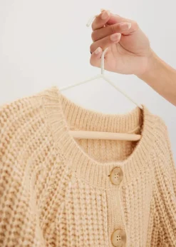 bonprix Bekleidung·Umstandsmode|Strickmode^Oversize-Strickjacke latte macchiato