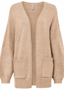 bonprix Strickmode|Pullover & Strickjacken^Oversize-Strickjacke new beige meliert
