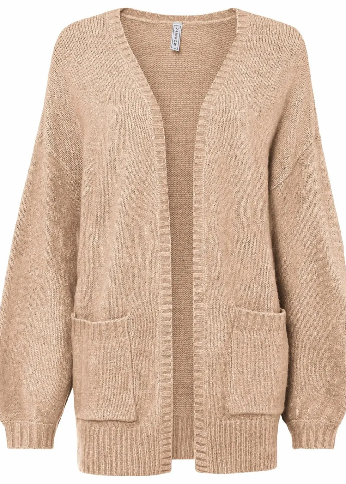 bonprix Strickmode|Pullover & Strickjacken^Oversize-Strickjacke new beige meliert