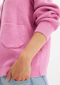 bonprix Bekleidung·Umstandsmode|Strickmode^Oversize-Strickjacke rosapink