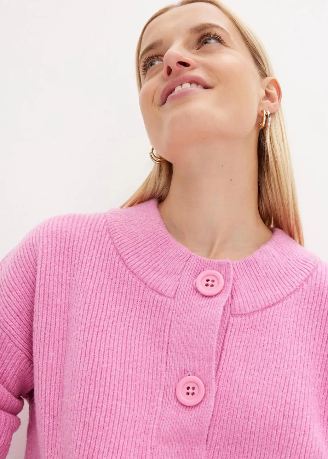 bonprix Bekleidung·Umstandsmode|Strickmode^Oversize-Strickjacke rosapink