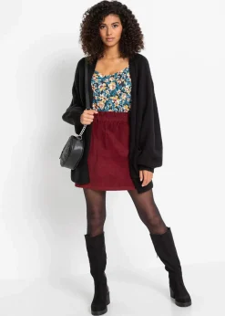 bonprix Strickmode|Pullover & Strickjacken^Oversize-Strickjacke schwarz