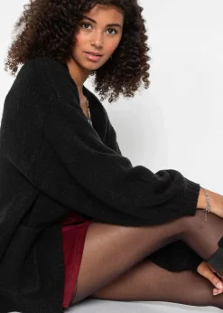 bonprix Strickmode|Pullover & Strickjacken^Oversize-Strickjacke schwarz