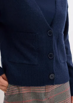 bonprix Bekleidung·Umstandsmode|Strickmode^Oversize-Strickjacke dunkelblau