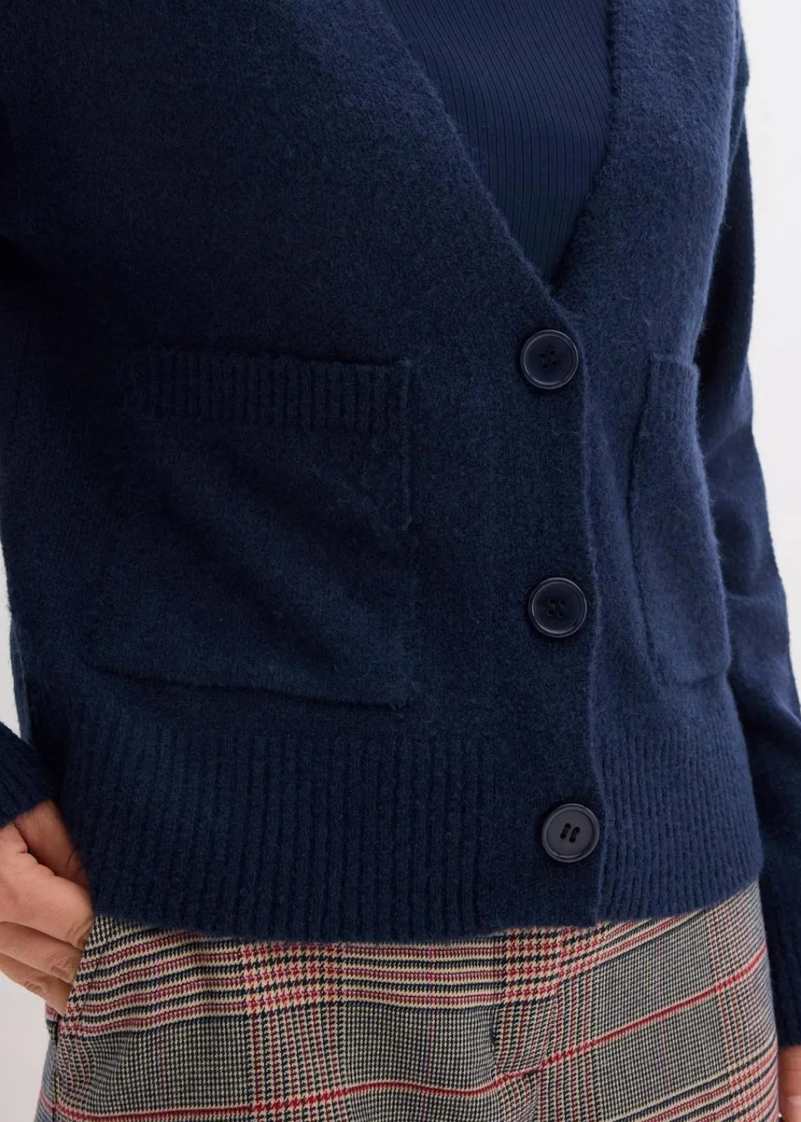 bonprix Bekleidung·Umstandsmode|Strickmode^Oversize-Strickjacke dunkelblau