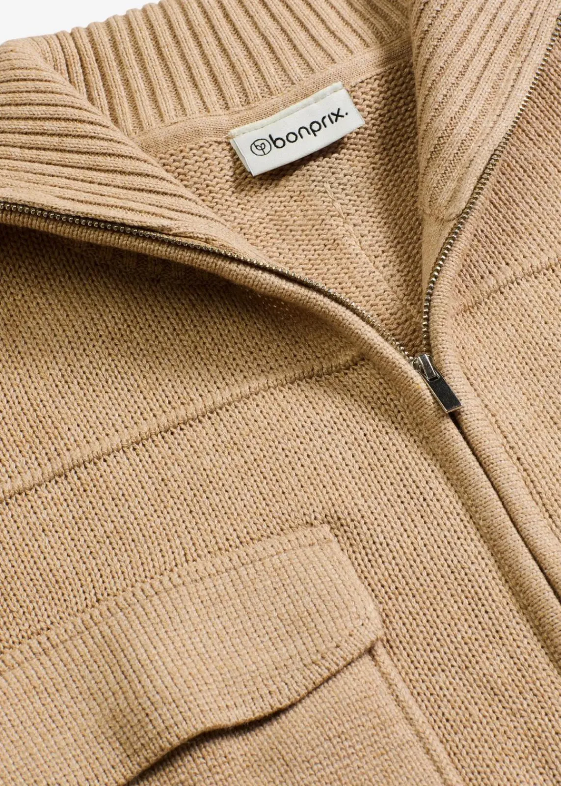 bonprix Bekleidung·Umstandsmode|Pullover & Strickjacken^Oversize-Strickjacke hellkhaki meliert