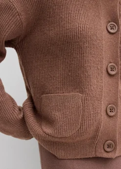 bonprix Bekleidung·Umstandsmode|Strickmode^Oversize-Strickjacke schokosorbet
