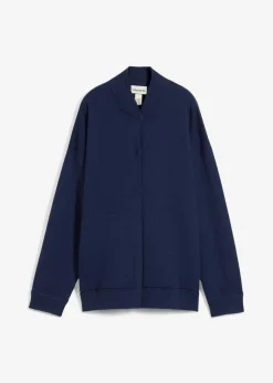 bonprix Bekleidung·Umstandsmode|Strickmode^Oversize-Strickjacke mit Merinowolle dunkelblau