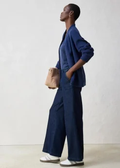 bonprix Bekleidung·Umstandsmode|Strickmode^Oversize-Strickjacke mit Merinowolle dunkelblau