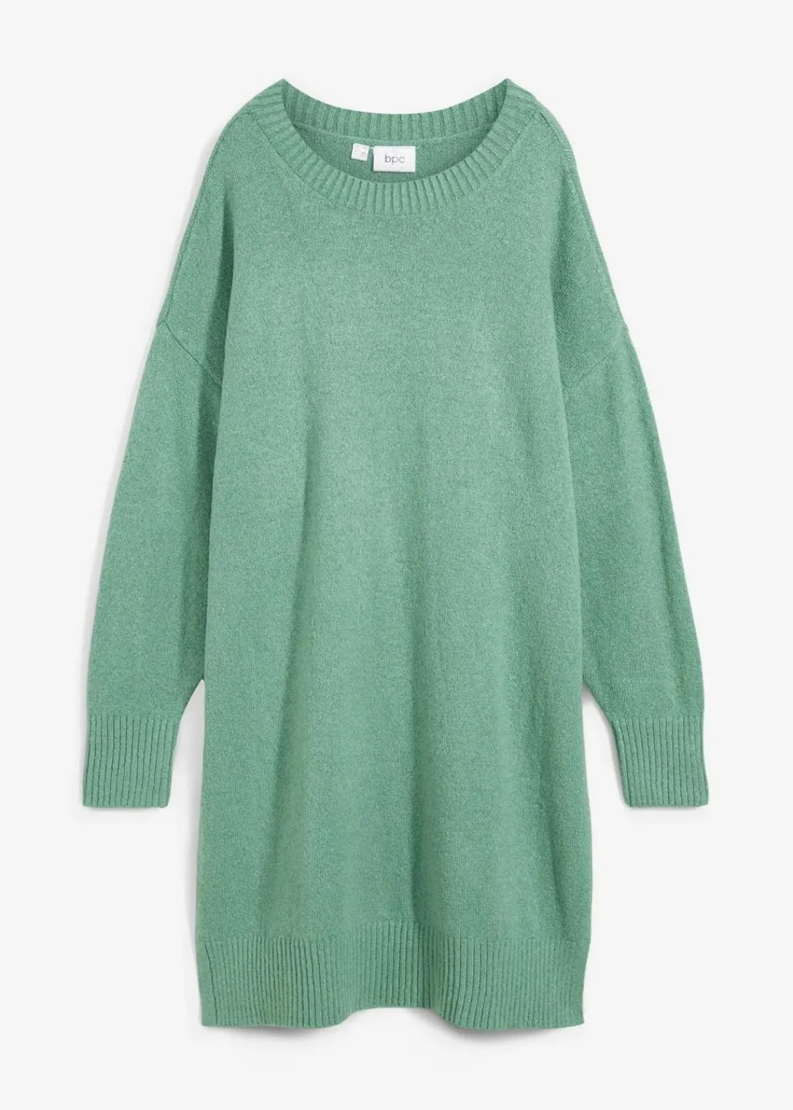 bonprix Bekleidung·Pullover & Strickjacken|Nachhaltigere Materialien^Oversize-Strickkleid salbeigrün