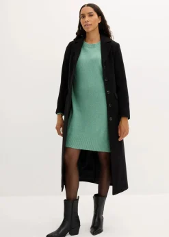 bonprix Bekleidung·Pullover & Strickjacken|Nachhaltigere Materialien^Oversize-Strickkleid salbeigrün