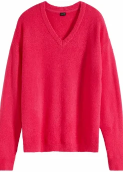 bonprix Pullover & Strickjacken|Bekleidung·Jeans^Oversize-Strick-Pullover dunkelpink