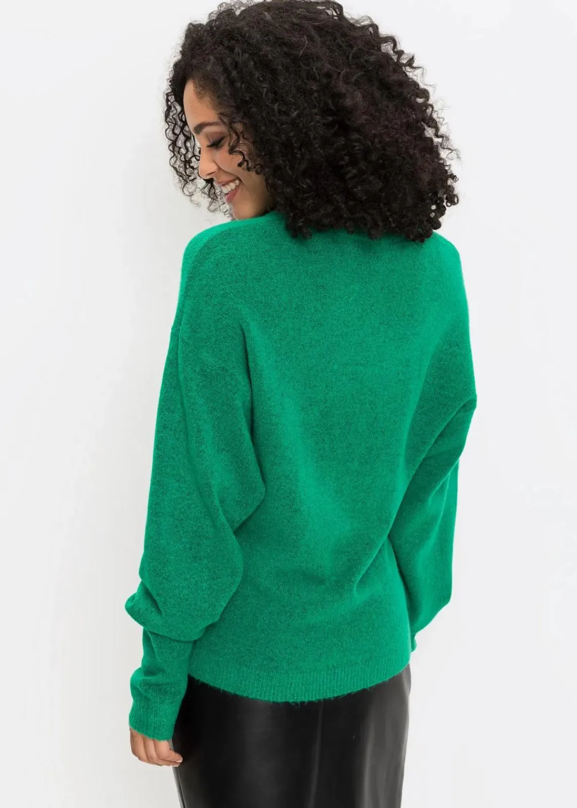bonprix Bekleidung·Umstandsmode|Strickmode^Oversize-Strick-Pullover minzegrün meliert