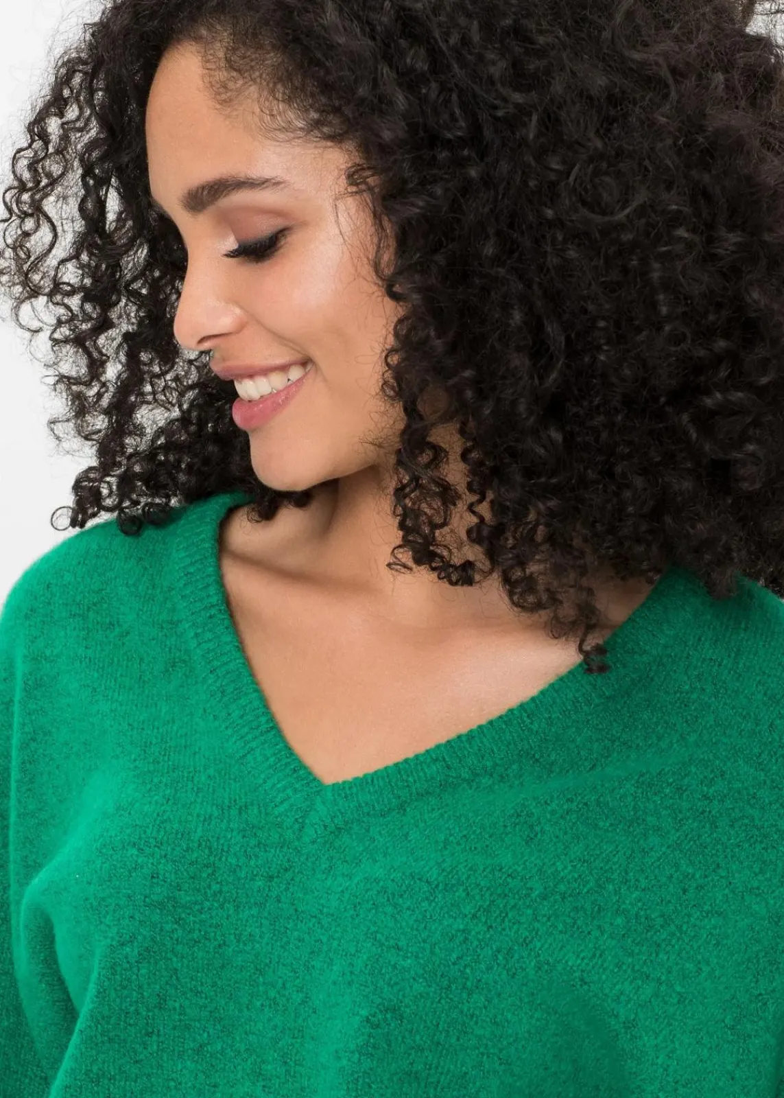 bonprix Bekleidung·Umstandsmode|Strickmode^Oversize-Strick-Pullover minzegrün meliert