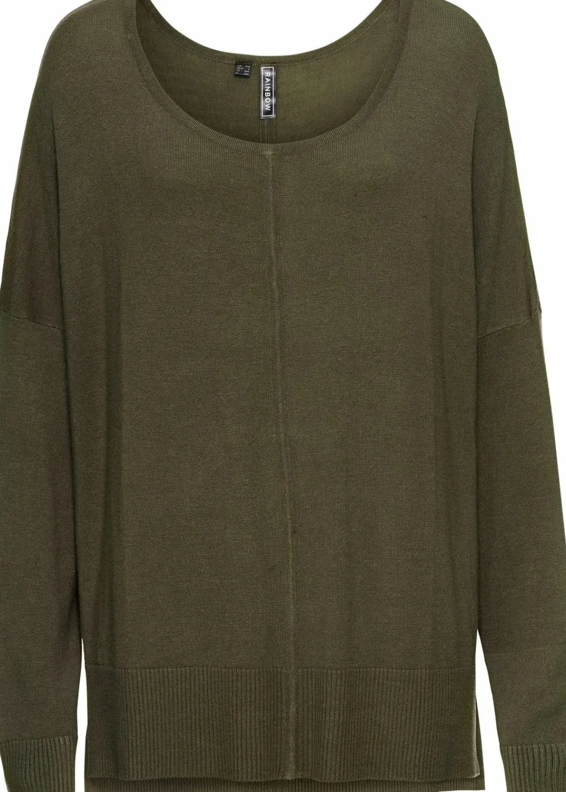 bonprix Bekleidung·Umstandsmode|Strickmode^Oversize-Strickpullover dunkeloliv
