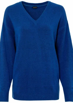 bonprix Pullover & Strickjacken|Bekleidung·Jeans^Oversize-Strick-Pullover arktikblau meliert