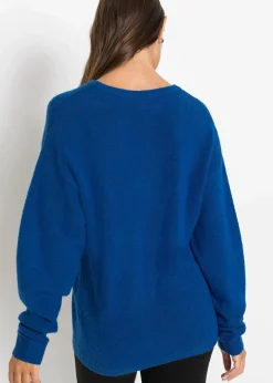 bonprix Pullover & Strickjacken|Bekleidung·Jeans^Oversize-Strick-Pullover arktikblau meliert