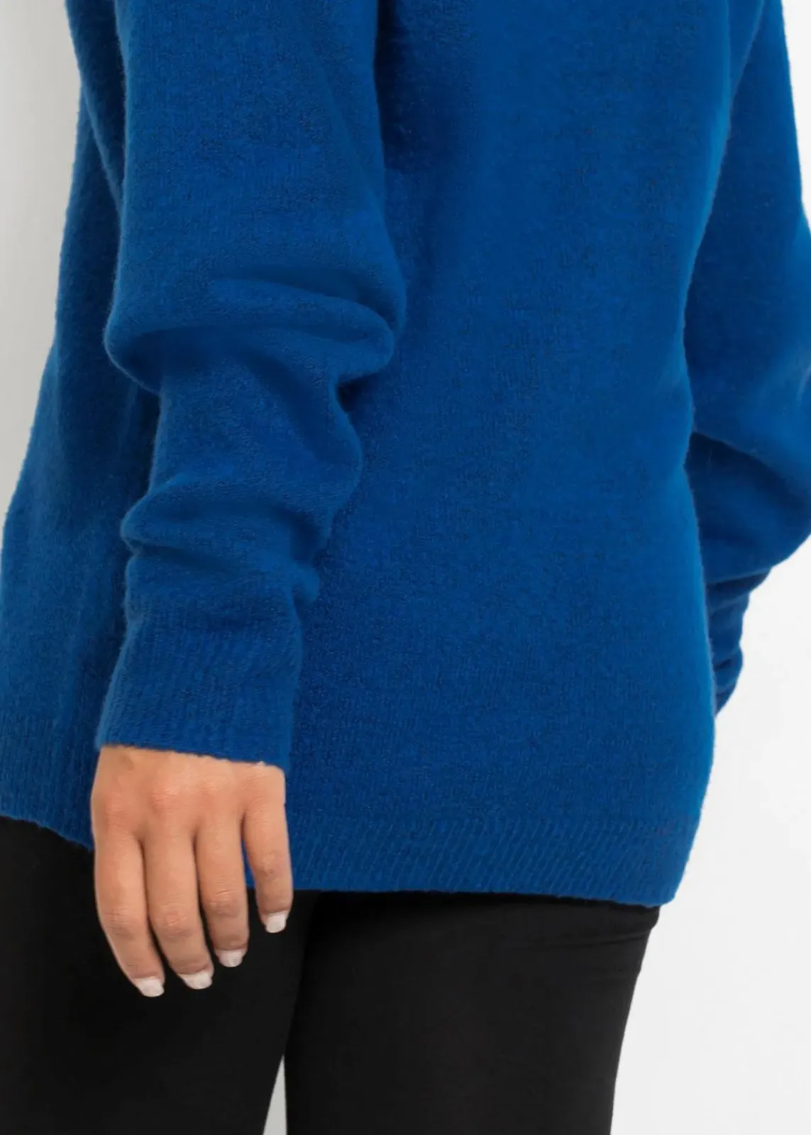 bonprix Pullover & Strickjacken|Bekleidung·Jeans^Oversize-Strick-Pullover arktikblau meliert