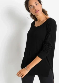 bonprix Bekleidung·Umstandsmode|Strickmode^Oversize-Strickpullover schwarz