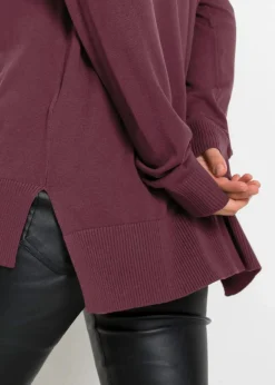 bonprix Pullover & Strickjacken|Bekleidung·Jeans^Oversize-Strickpullover weinrot