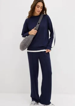 bonprix Bekleidung·Blusen & Tuniken|Zweiteiler & Sets^Oversize-Sweatshirt blau