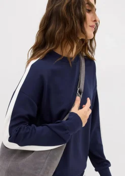 bonprix Bekleidung·Blusen & Tuniken|Zweiteiler & Sets^Oversize-Sweatshirt blau