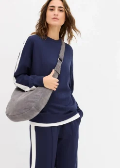 bonprix Bekleidung·Blusen & Tuniken|Zweiteiler & Sets^Oversize-Sweatshirt blau