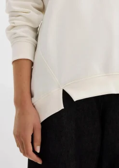 bonprix Sweat|Nachhaltigere Materialien^Oversize-Sweatshirt wollweiß