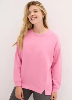 bonprix Sweat|Nachhaltigere Materialien^Oversize-Sweatshirt rosapink