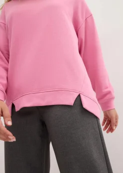 bonprix Sweat|Nachhaltigere Materialien^Oversize-Sweatshirt rosapink
