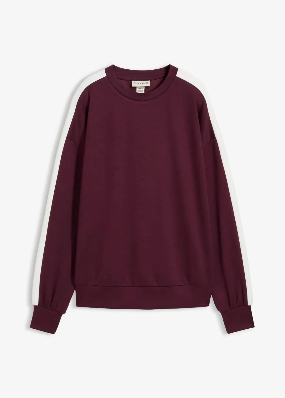 bonprix Sweat|Zweiteiler & Sets^Oversize-Sweatshirt weinrot