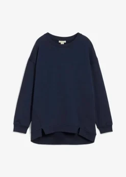 bonprix Sweat|Nachhaltigere Materialien^Oversize-Sweatshirt dunkelblau