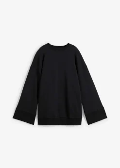 bonprix Bekleidung·Blusen & Tuniken|Sweat^Oversize-Sweatshirt schwarz