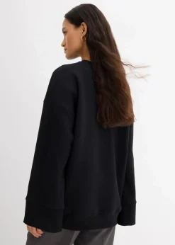 bonprix Bekleidung·Blusen & Tuniken|Sweat^Oversize-Sweatshirt schwarz