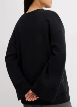 bonprix Bekleidung·Blusen & Tuniken|Sweat^Oversize-Sweatshirt schwarz