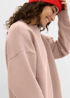 bonprix Sweat|Basics^Oversize-Sweatshirt lehmbraun