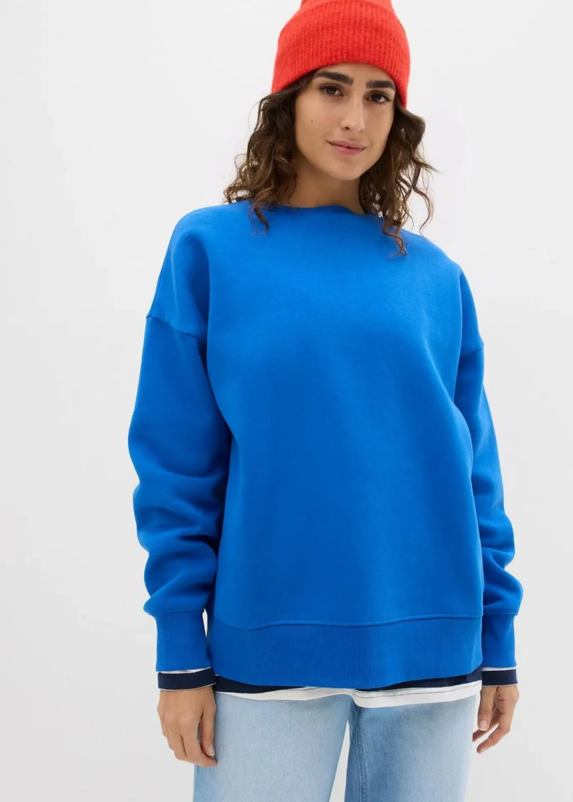 bonprix Sweat|Basics^Oversize-Sweatshirt arktikblau