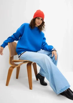 bonprix Sweat|Basics^Oversize-Sweatshirt arktikblau
