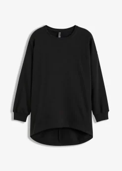 bonprix Sweat|Bekleidung·Blusen & Tuniken^Oversize-Sweatshirt aus reiner Baumwolle schwarz