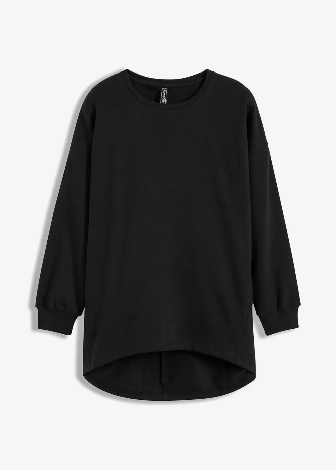 bonprix Sweat|Bekleidung·Blusen & Tuniken^Oversize-Sweatshirt aus reiner Baumwolle schwarz