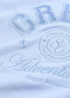 bonprix Sweat|Bekleidung·Blusen & Tuniken^Oversize-Sweatshirt aus reiner Baumwolle perlblau